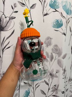Starbucks Snoopy Collab Glass Cup