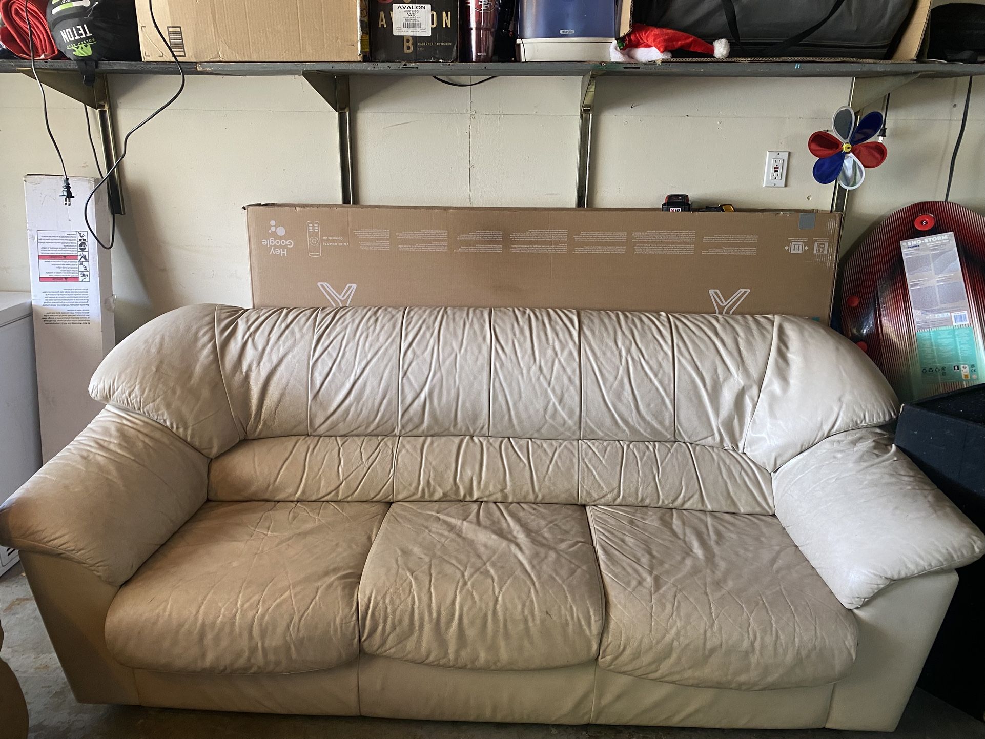 Genuine Leather Couch
