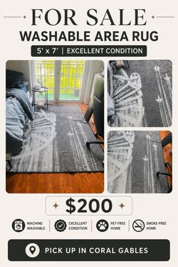 Washable Star Wars 5X7 rug