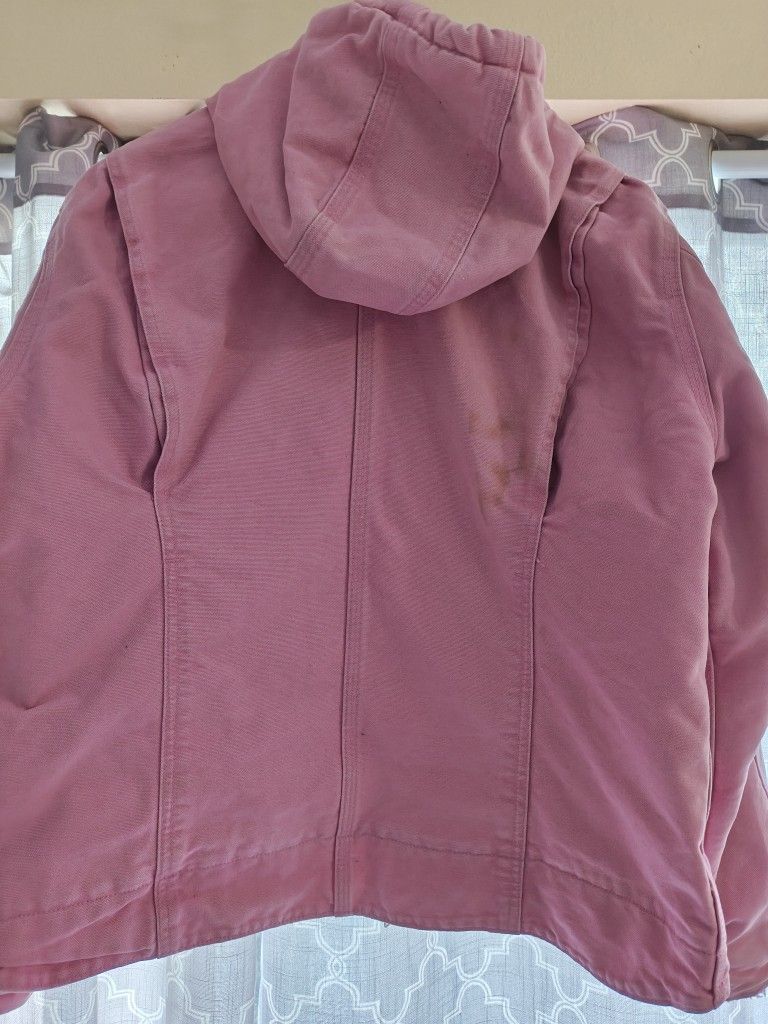 RARE Pink Carhartt Jacket 🩷 Women's 12/14 LARGE