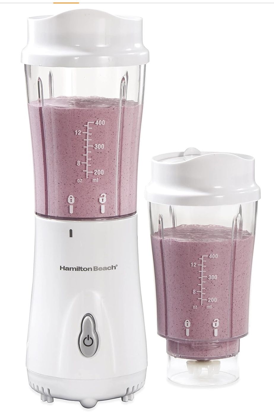 Hamilton Beach Portable Blender for Shakes and Smoothies with 14 Oz BPA Free