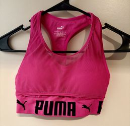 Hot Pink Puma Sports Bra Size Small 