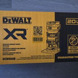 DEWALT 20VMAX XR BRUSHLESS CORDLESS COMPACT ROUTER (TOOL ONLY) NEW 