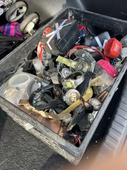 Two Bins Full Of Random Watches 