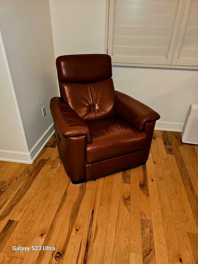 Leather Electric Recliner