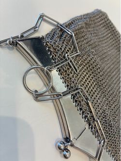 Vintage Silver Mesh Clutch