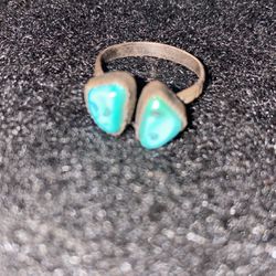 Silver And Turquoise Ring 