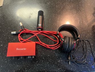 Focusrite Scarlett Audio Interface Bundle with Mic and Headphones