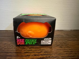 Schylling NeeDoh Funky Pup Orange Squishy Sensory Fidget Toy New