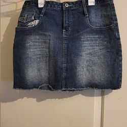 Denim Mini Skirt