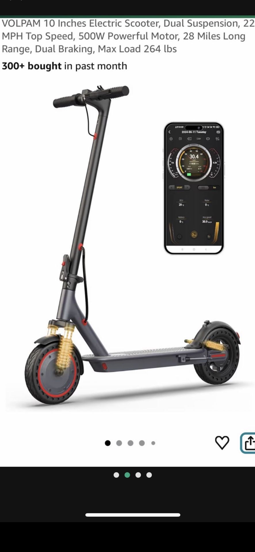 Volpam Adult Scooter   W/charger  