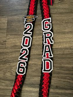 Graduation Lei: Red & Black