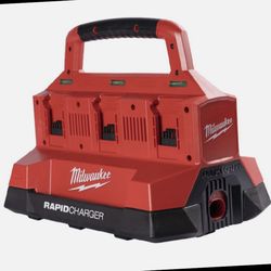Charge It Up! New Other Milwaukee M18 18V Lithium-Ion Packout 6 Bay Rapid Charger & USB Port - OBO