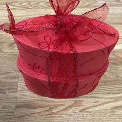 Christmas Gift Box With A Ribbon
