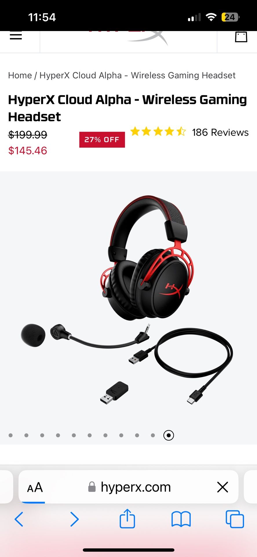 Hyper X Cloud Alpha Gaming Headset