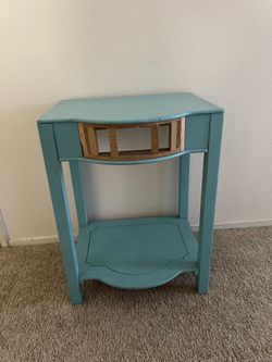 Aqua side table