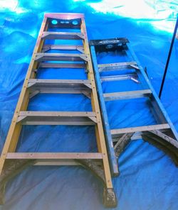 Werner 6ft and 4ft fiberglass ladder