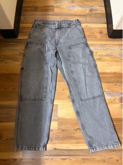 zara double knee carpenter jeans