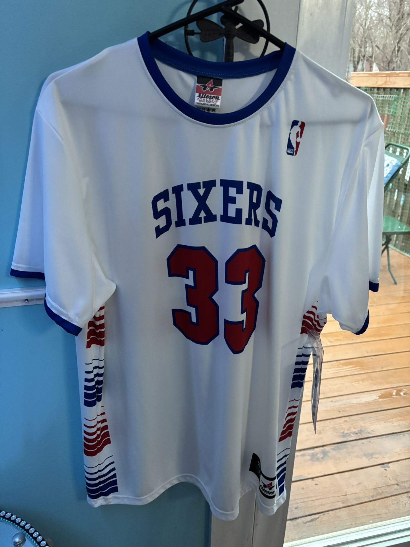 Sixers Size Large Jersey By Alleson New With Tags Number 33