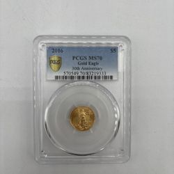 PCGS MS70 Gold Eagle Coin
