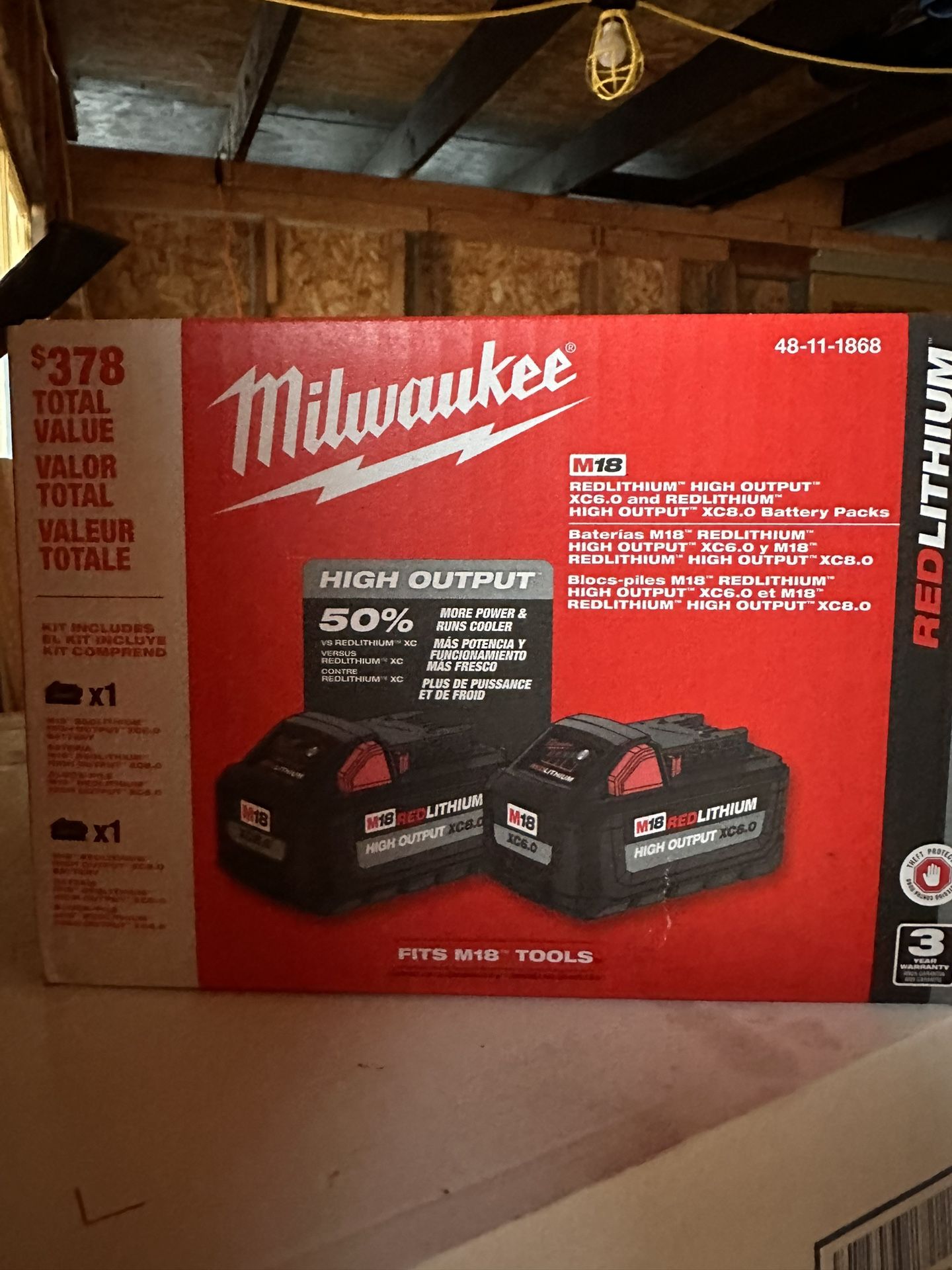 Milwaukee M18 8.0 / 6.0 High Output Battery Kit