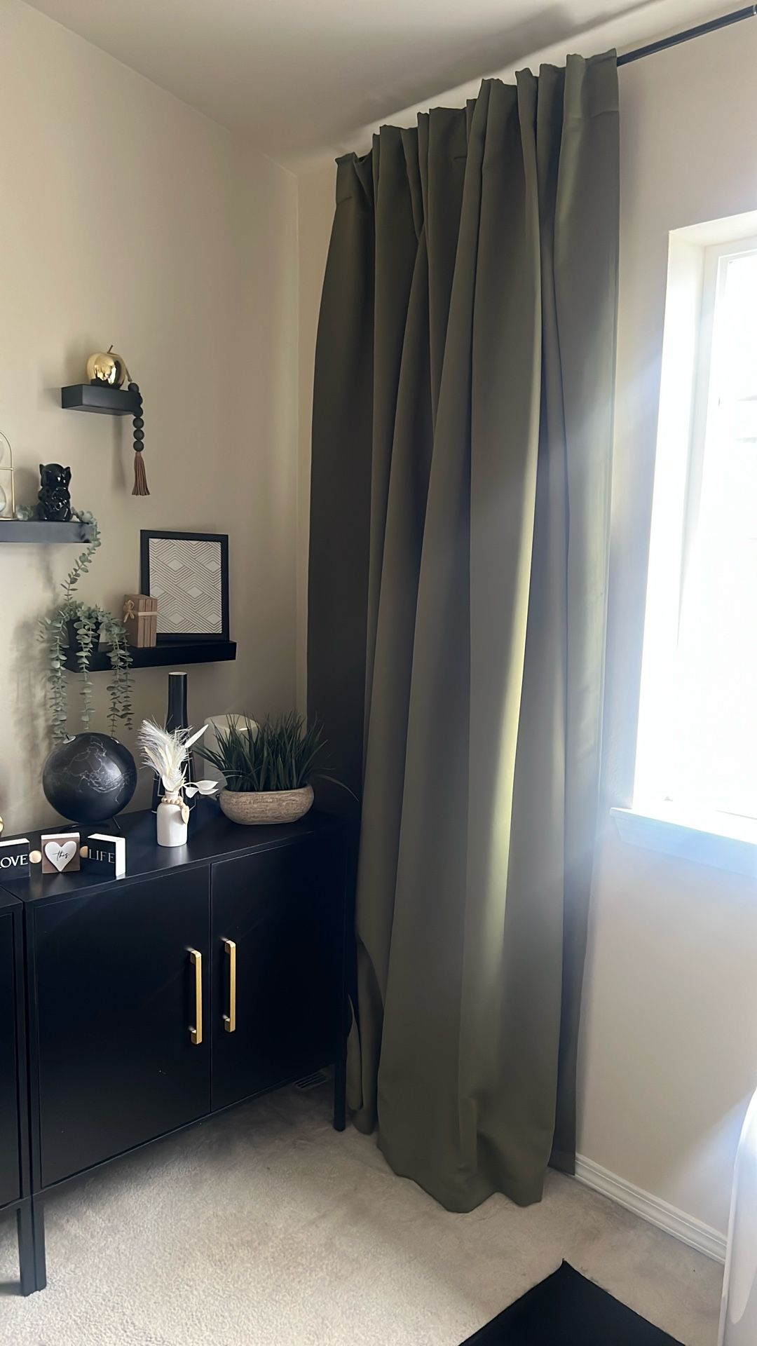 Olive Green Blackout Curtains