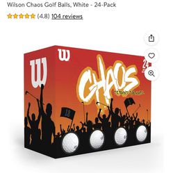 24 PACK WILSON CHAOS GOLF BALLS (1 FOR $15 OR BOTH FOR $25)