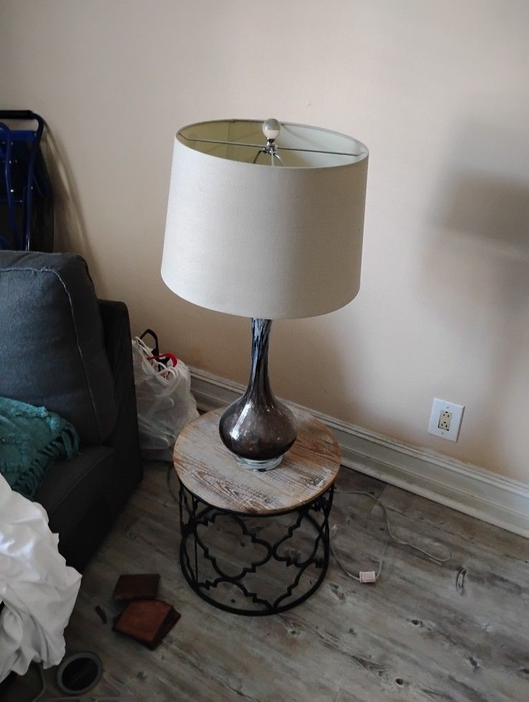 2 End Tables And 2 Lamps