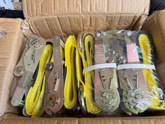 Tire Wheel Ratchet Straps for car trailer ( open box )