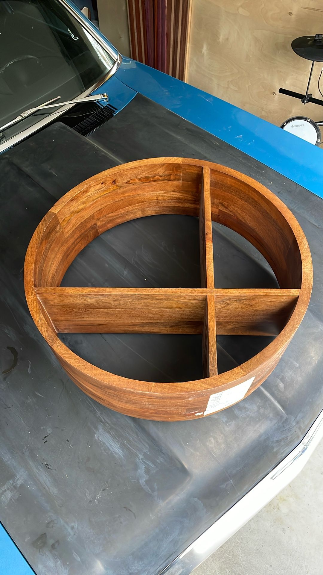 West Elm Round Shaped Wood Wall Shelves (26")
