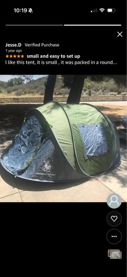 4 person easy pop up tent new!