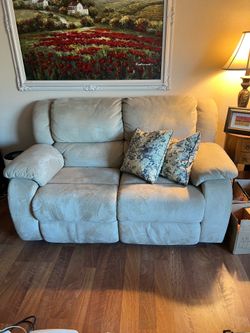 Recliner 2 seat wall away 60”w x 35”deep x 37” tall