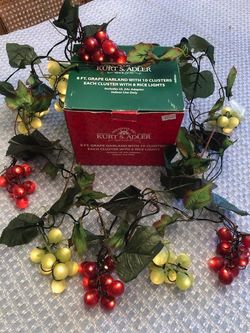 Lights Decorative Red And White Grapes Most Of Them Still New In The Box