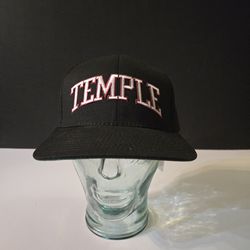 Ball Cap Hat Vintage Black Temple University Owls 1990s New