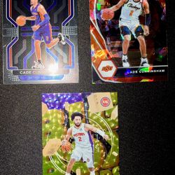 Cade Cunningham RC!!! Pistons - 3 Cards! Mint!