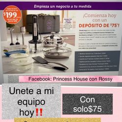 Ingresa Hoy Con $75 A Princess House 