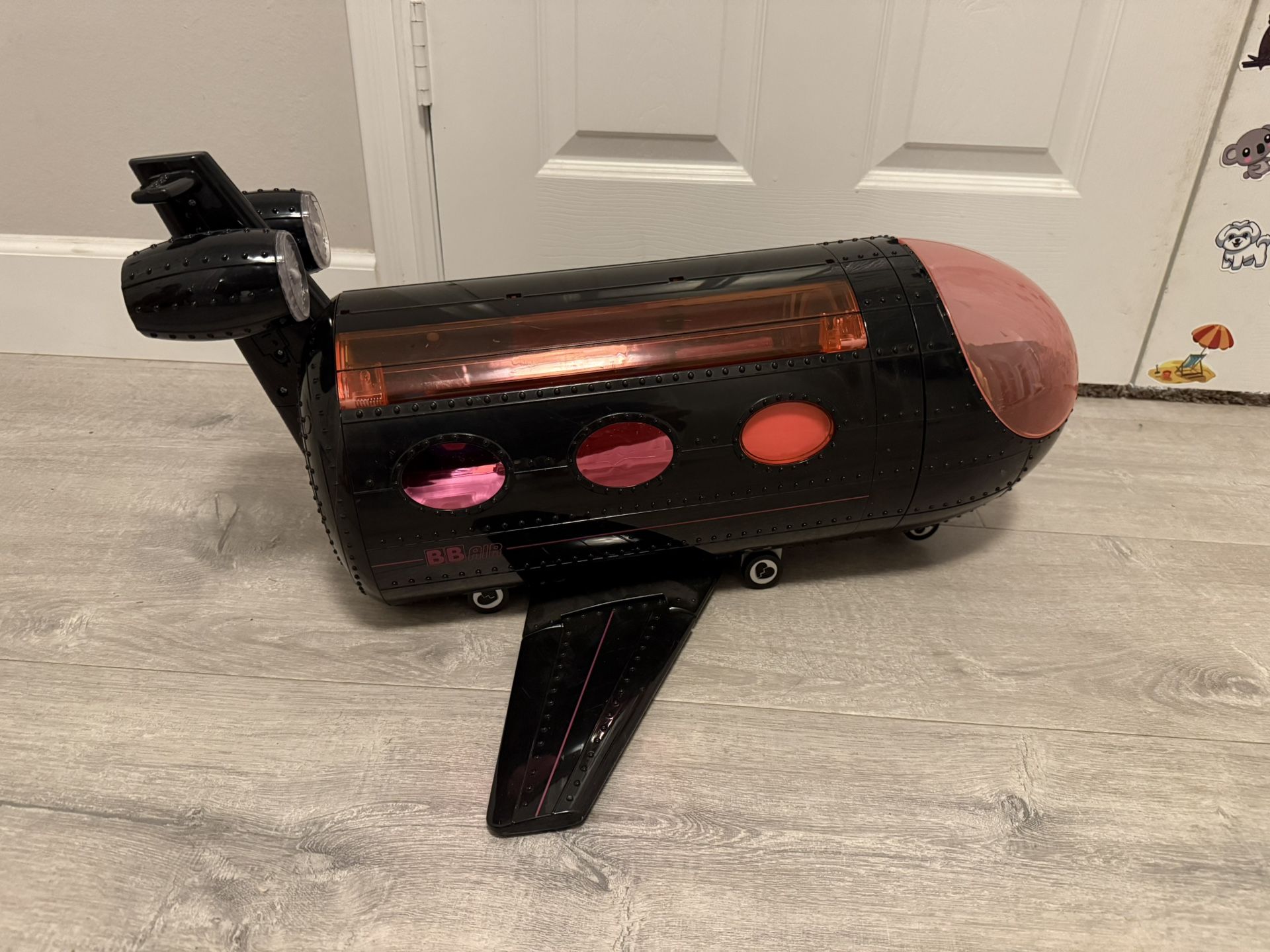 LOL Surprise BB Air Plane OMG black recording Studio jet toy