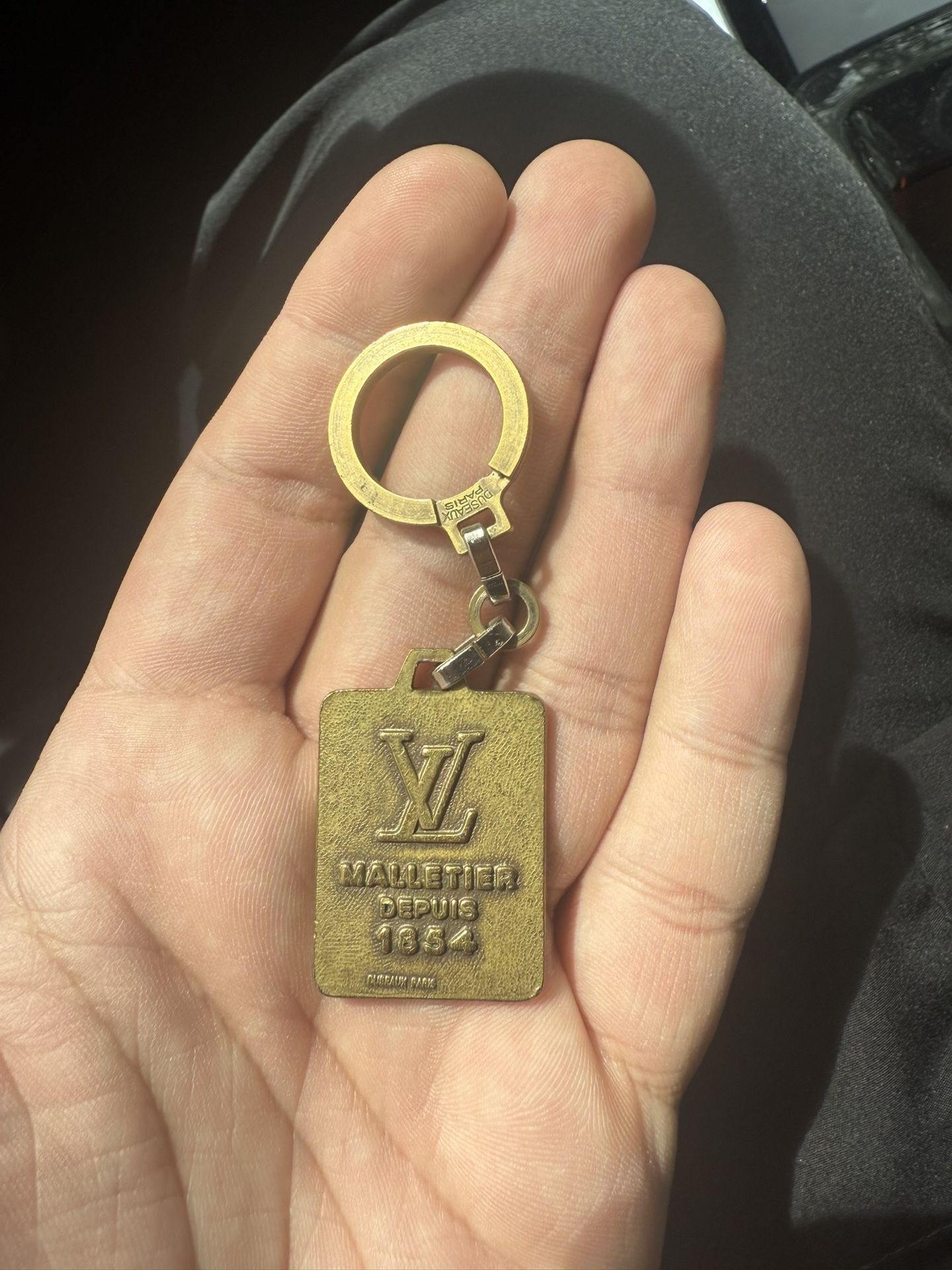 Louis Vuitton LV Vintage Authentic Malletier Depuis 1854 Keychain
