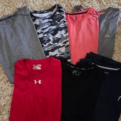 Mens XL athletic exercise shirts