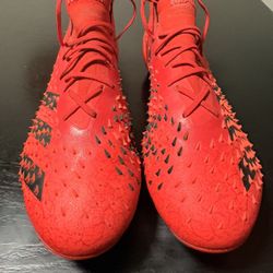 Red Demon skin Adidas 10.5 Men’s Us Soccer Cleats