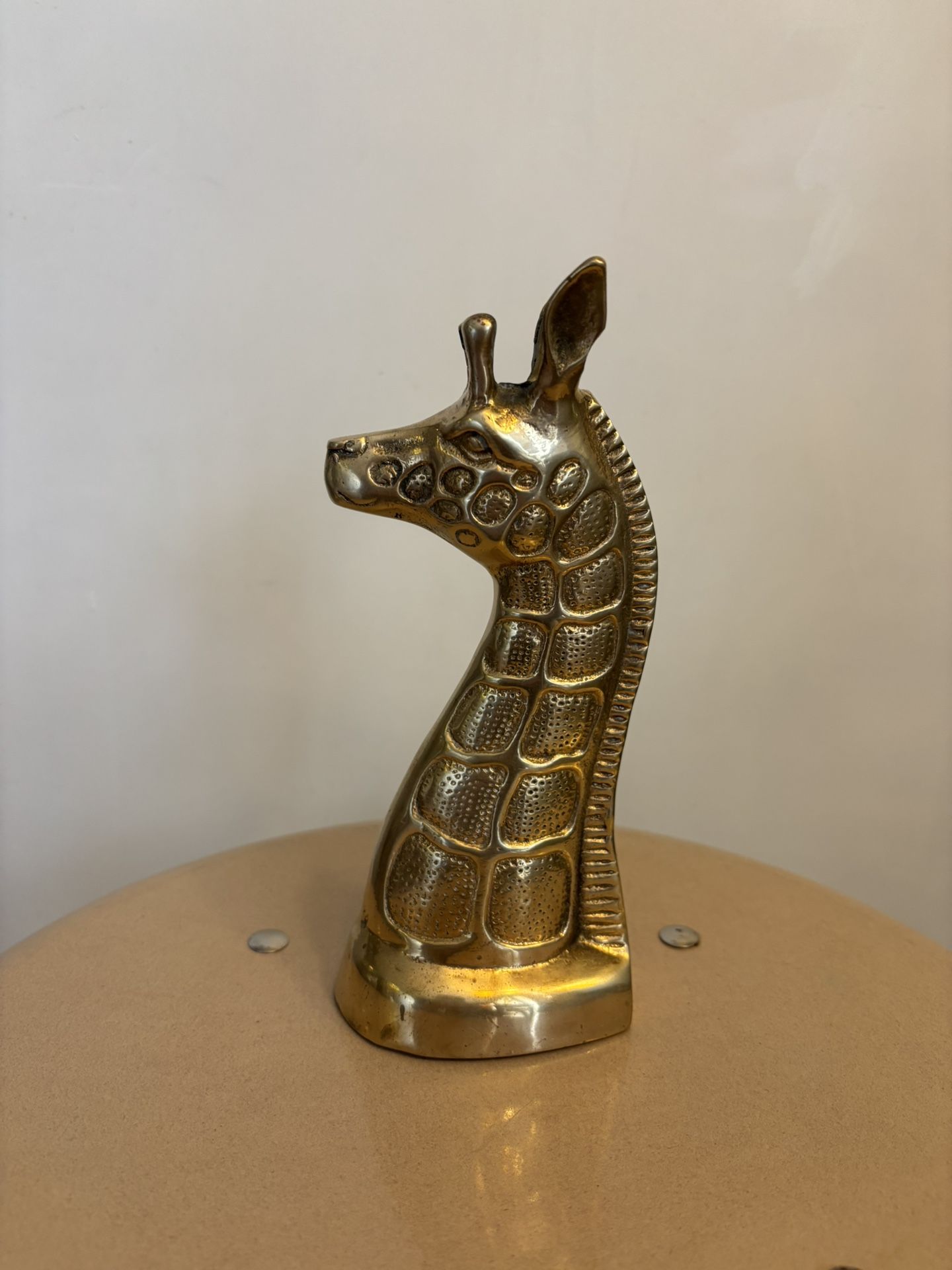 Brass Giraffe Head