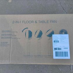 Pure Enrichment 2-in-1 Circulating Floor & Desk Fan