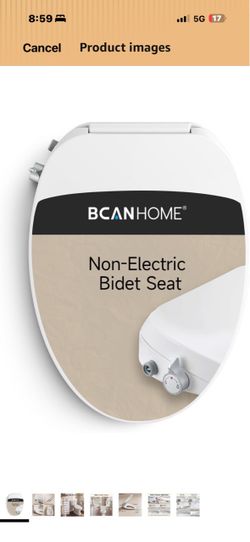 New in box! Bidet Toilet Seat, Non Electric Elongated Bidet Seat with Adjustable Water Pressure, Leak Resistant Waterway Design, Easy Install Toilet S