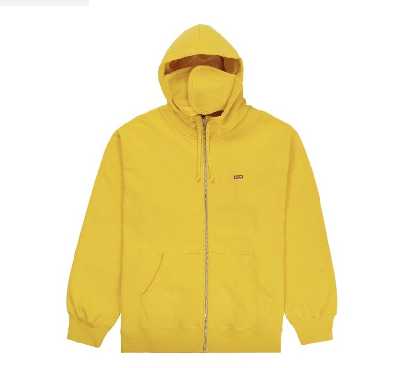 Supreme Small Box Face mask Zip Up Hooded Sweatshirt