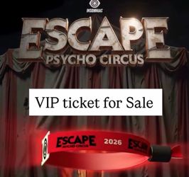 Escape Psycho Circus 2026 VIP Wristband Ticket