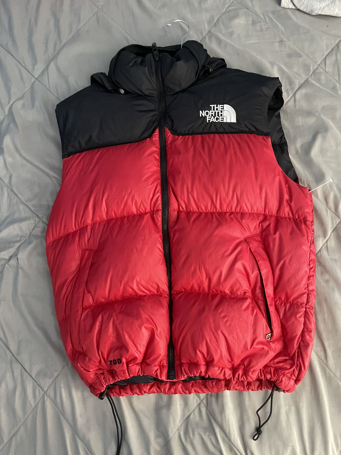 Black And Red Nortface Vest Size M