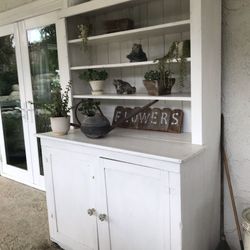Vintage Farmhouse Cupboard Cabinet