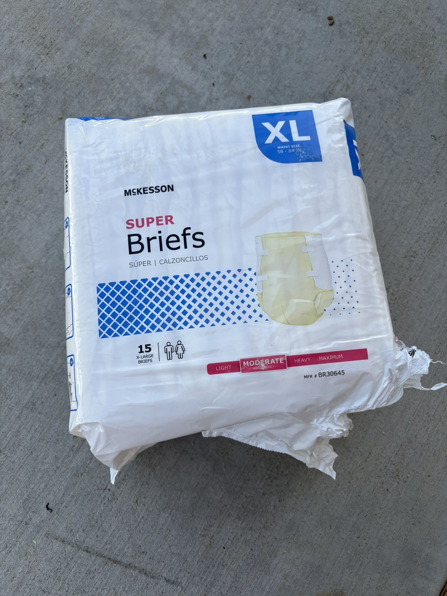 3 Bags Of XL Adult Briefs