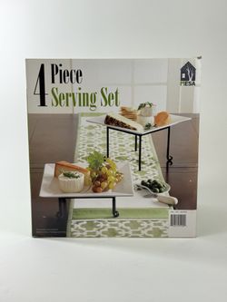 Mesa 4-Piece Square Serving Set