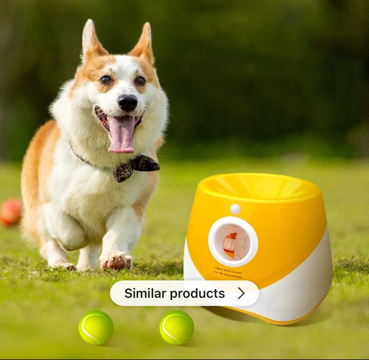Automatic Ball Launcher Dog Toy Mini Size Tennis Ball Thrower